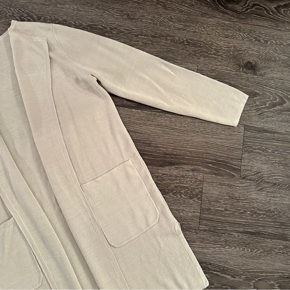 J. Crew Linen Open Sweater - Picture 4 of 7